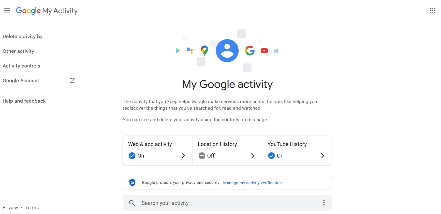 Google Search Activity